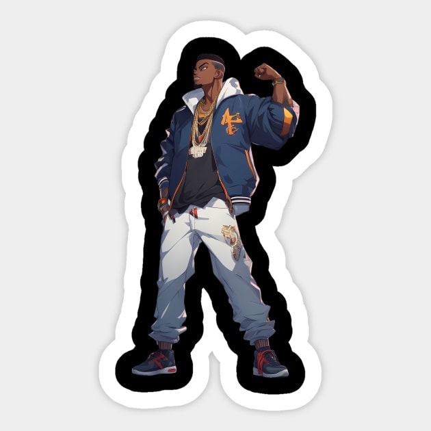 Black Power Sticker by animegirlnft